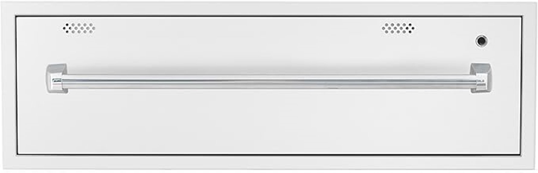 large 36 inch warming drawer