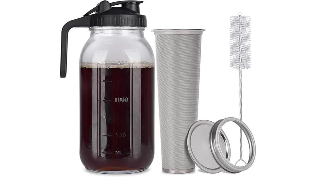 large 64 oz mason jar