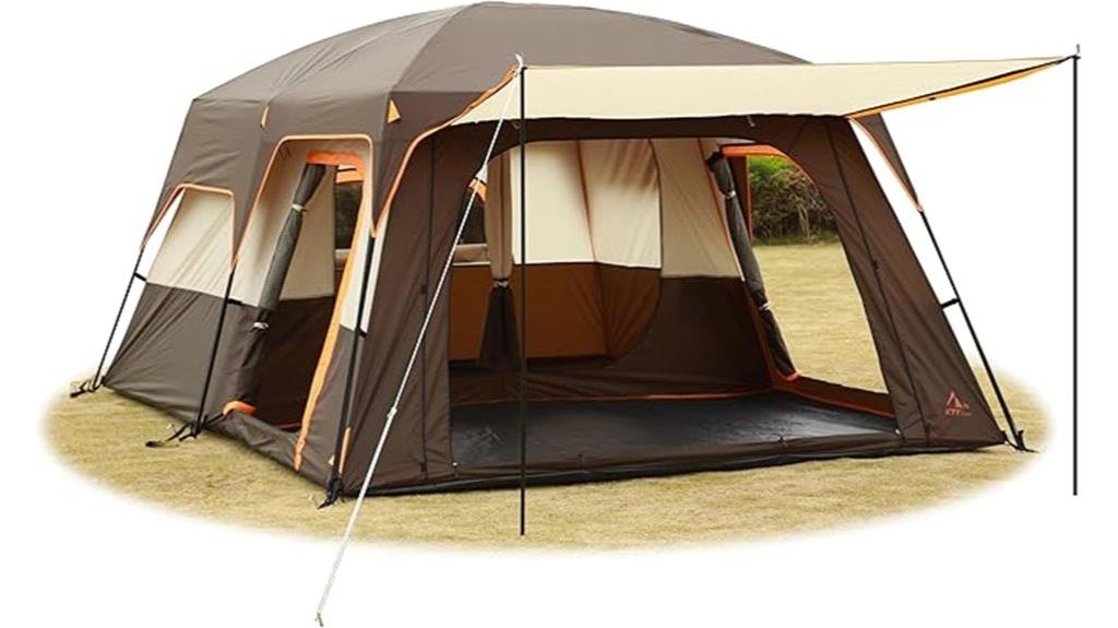 large capacity camping tent