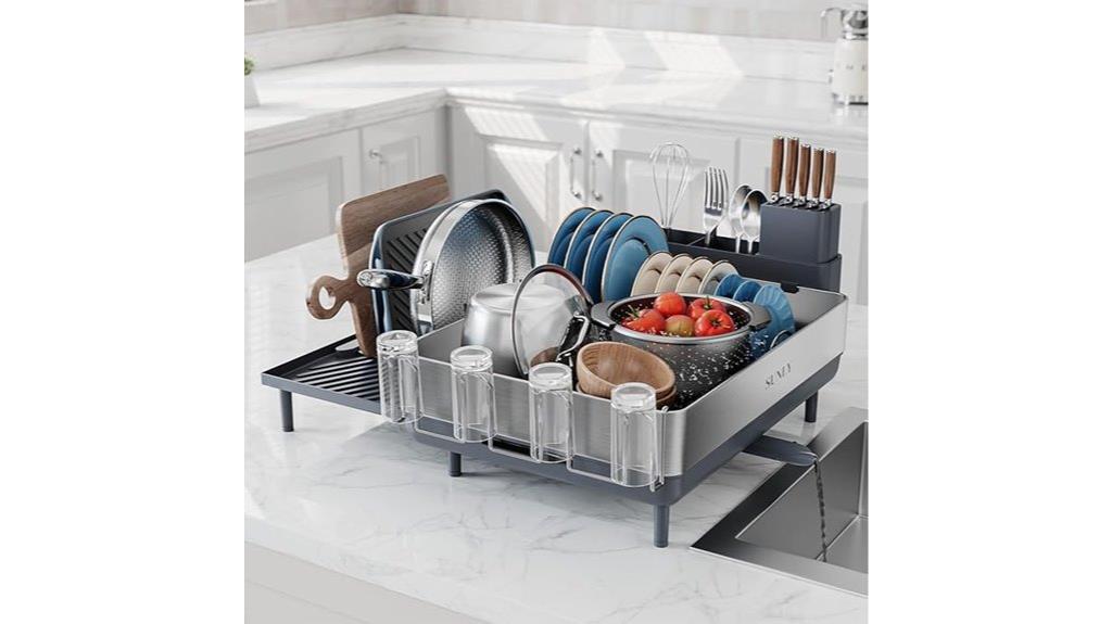 large expandable dish rack