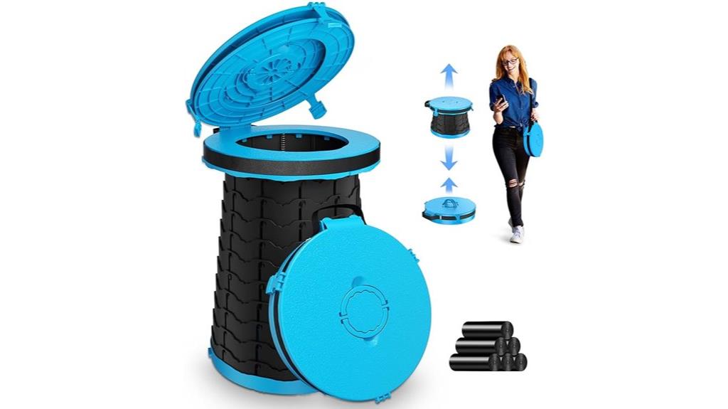 large foldable portable toilet