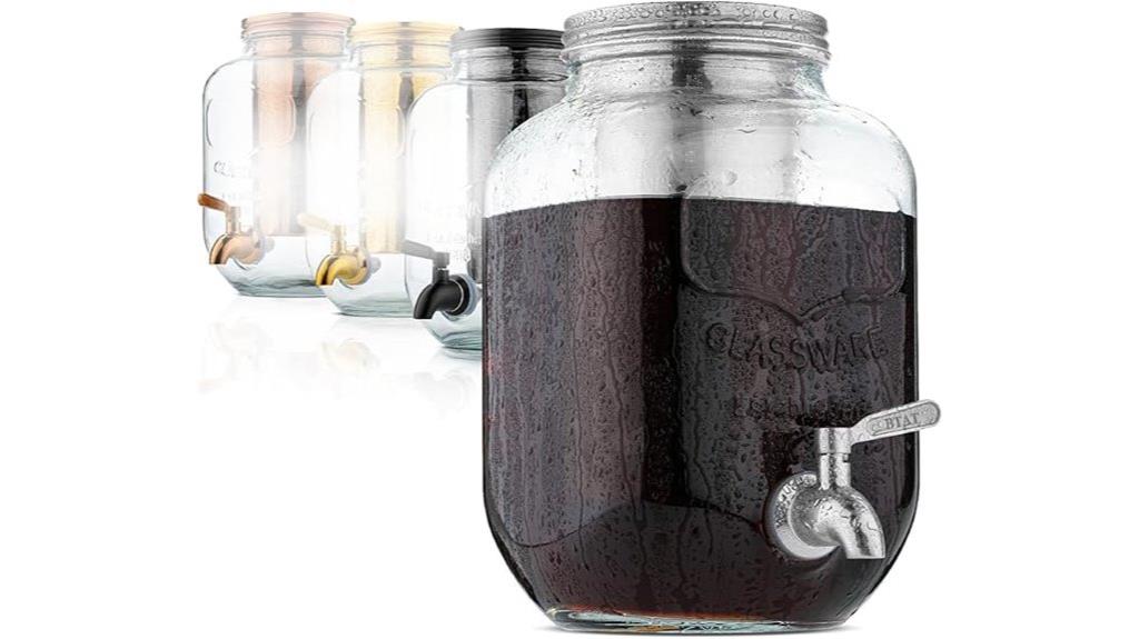 large mason jar coffee dispenser