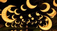 large moon outdoor light displays