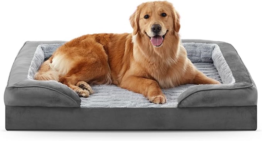 large orthopedic dog bed