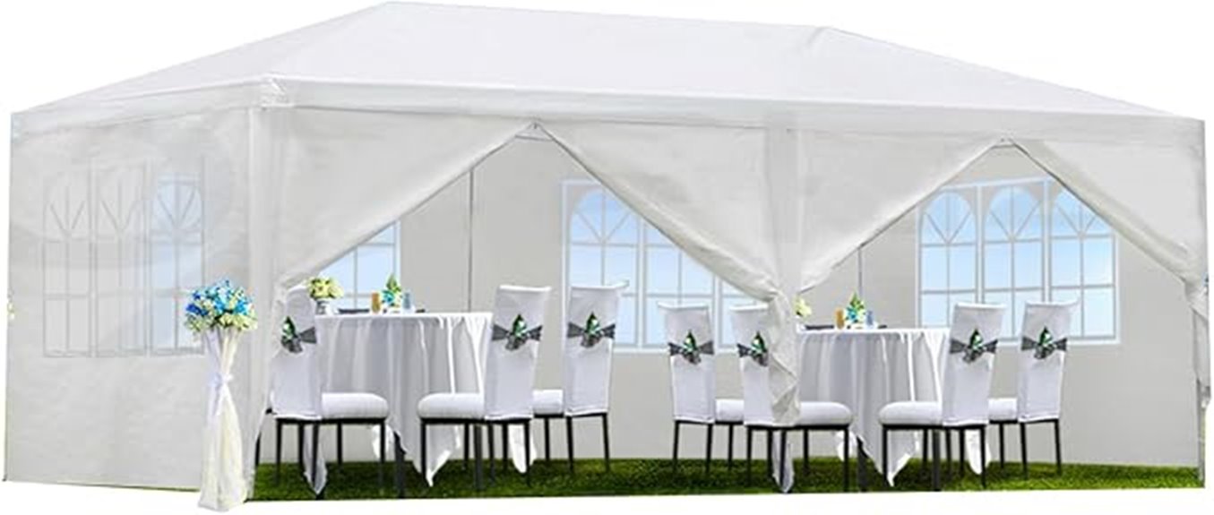 large outdoor wedding tent