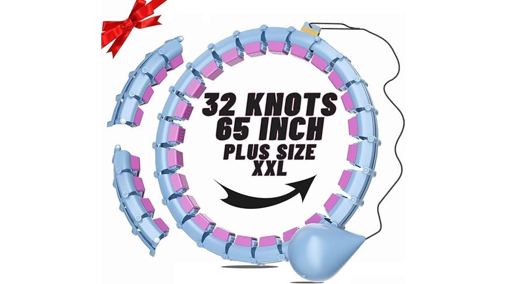 large quiet weighted hula hoop