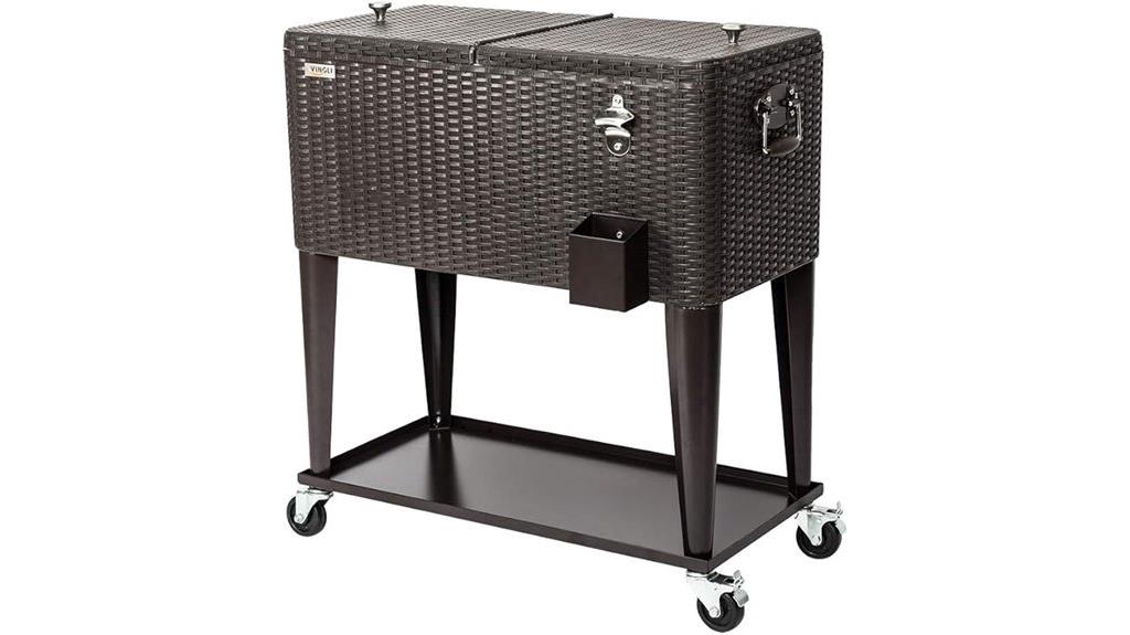 large rolling ice chest