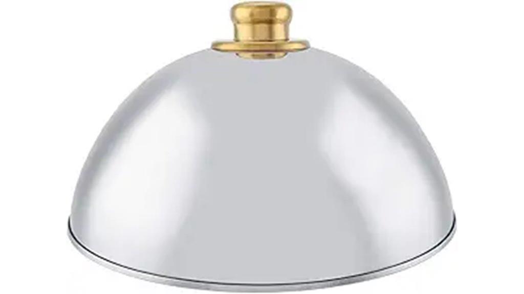 large stainless steel food cover