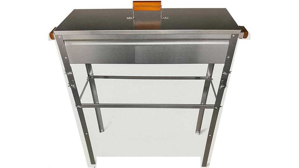 large stainless steel grill