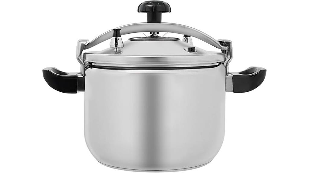 large stainless steel pressure cooker