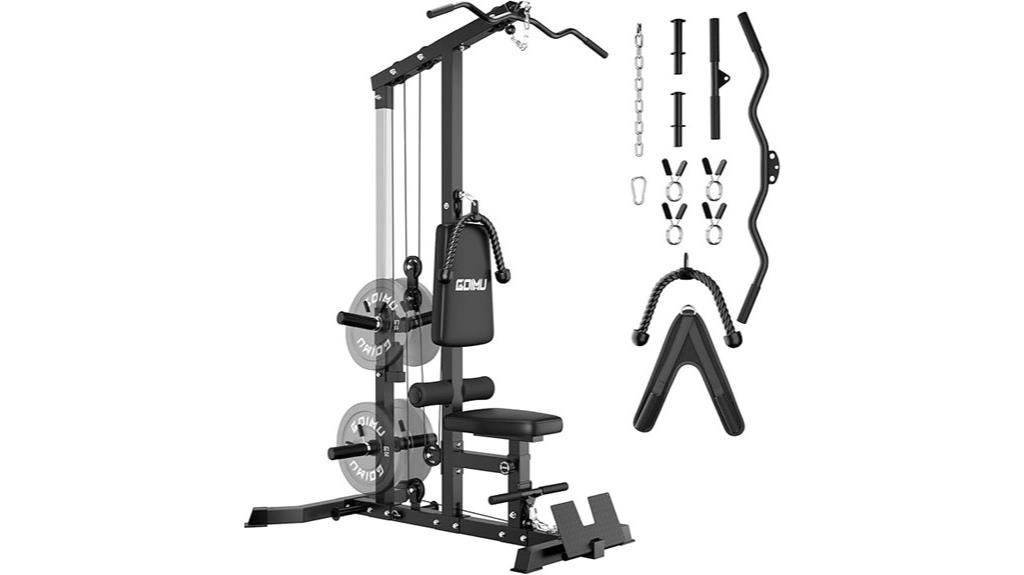lat pulldown with attachments