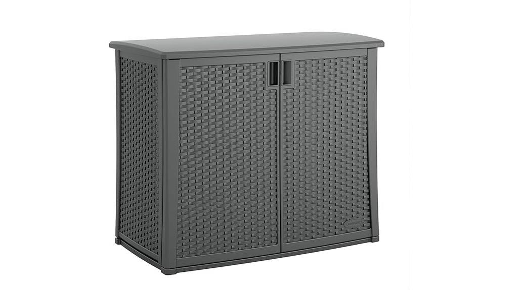lockable outdoor storage cabinet