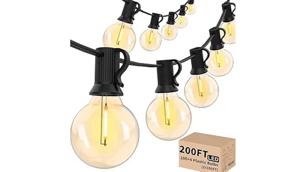 long outdoor led string lights