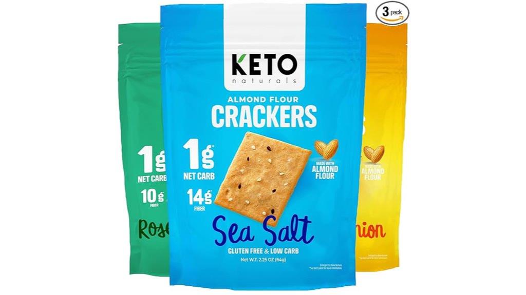 low carb almond crackers