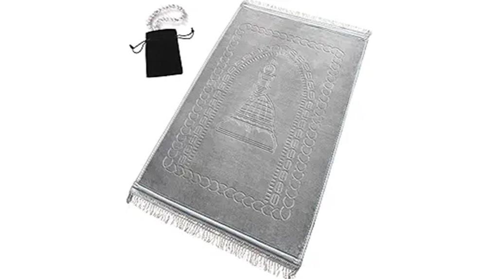 luxurious gray velvet rug