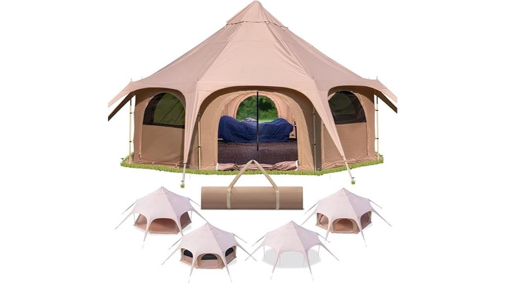 luxury camping with stove