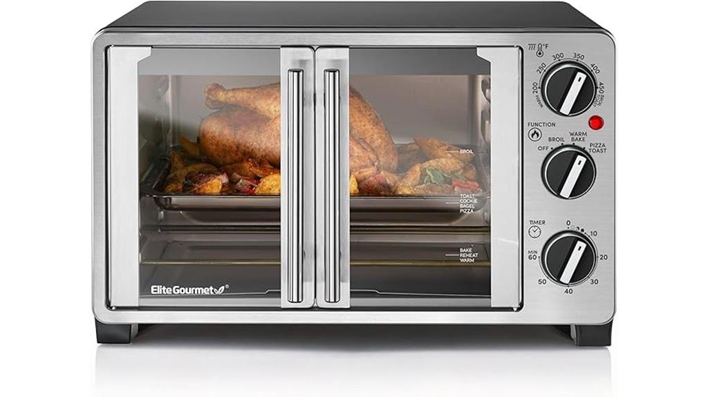 luxury double door toaster