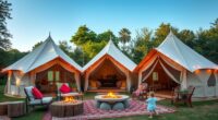 luxury family glamping tents