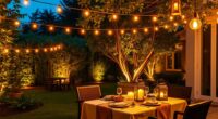 luxury iftar backyard illumination