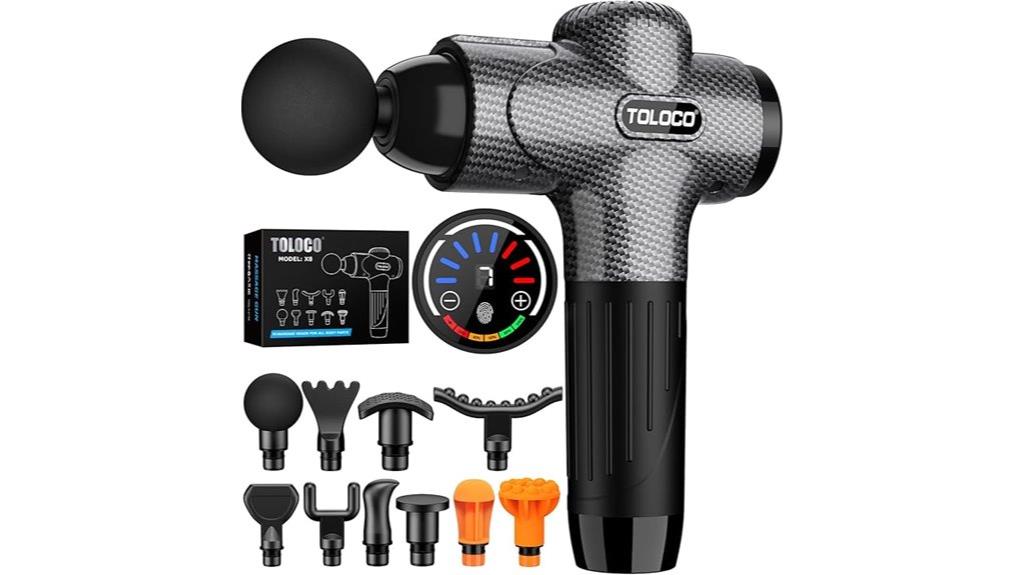 massage gun with attachments