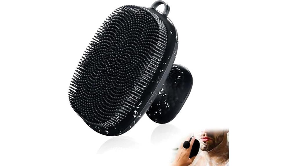 men s silicone facial scrubber