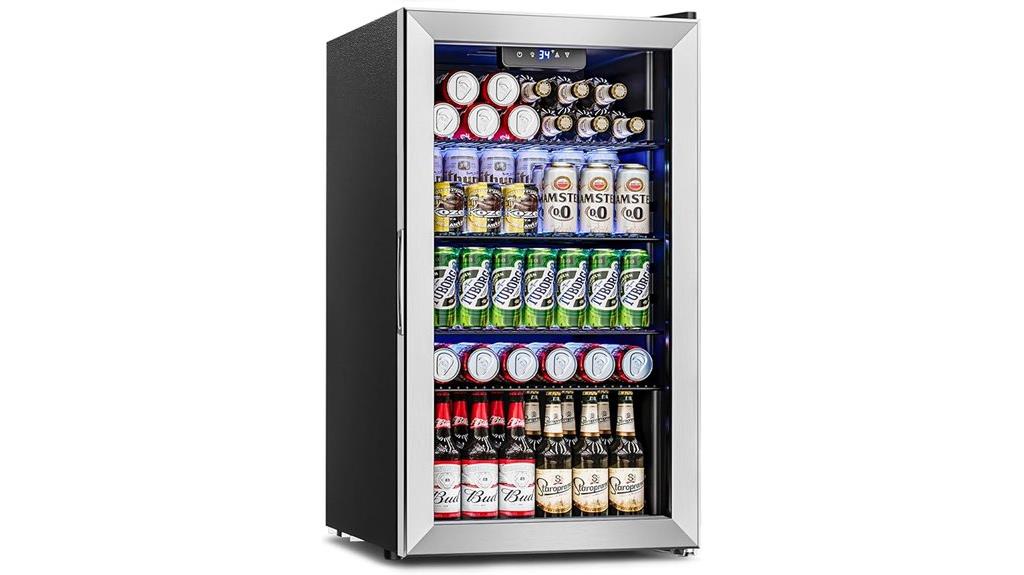 mini beverage cooler refrigerator
