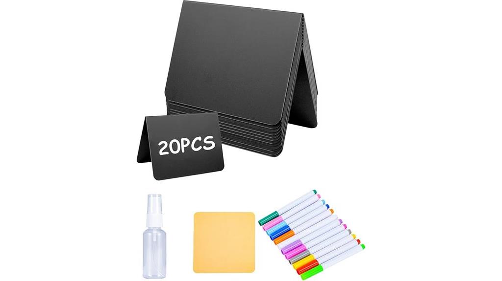 mini chalkboard food signs