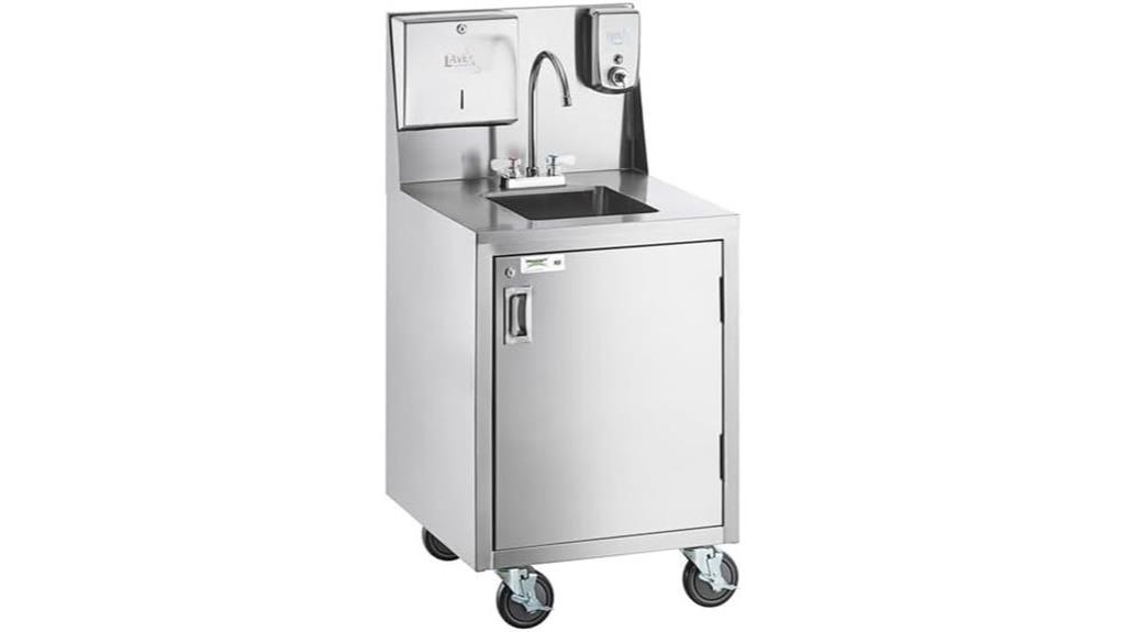 mobile handwashing station cart
