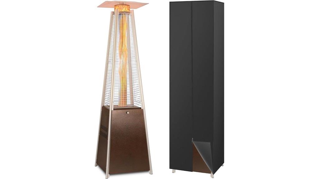 mobile pyramid patio heater