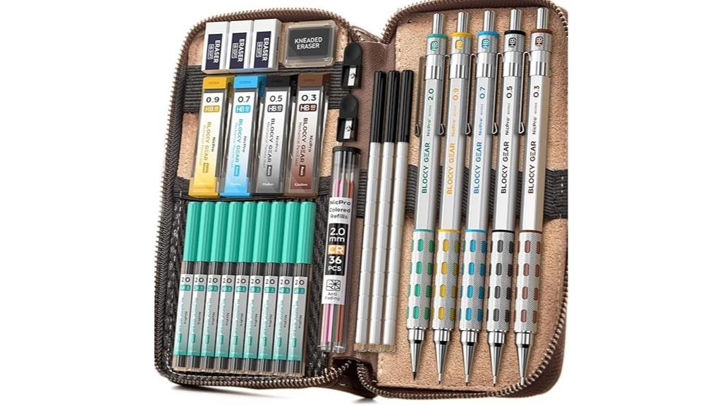 nicpro 29 piece gear pencil set