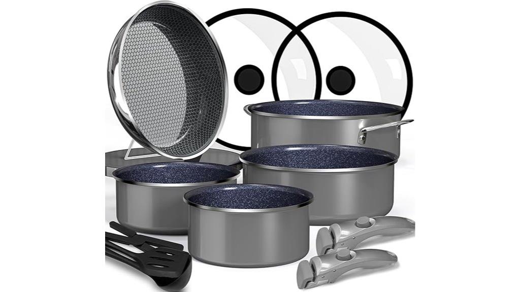 nonstick cookware and skillet