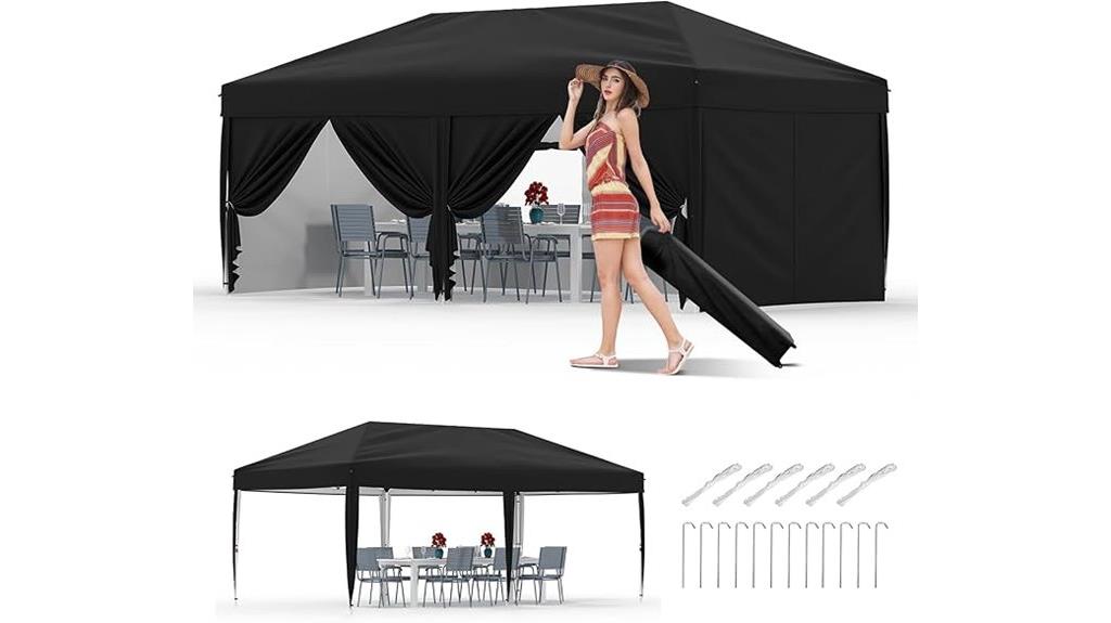 outdoor canopy with sidewalls