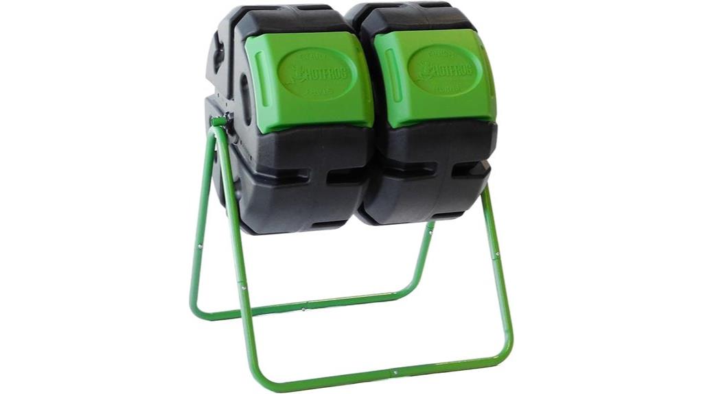 outdoor dual tumbling composter