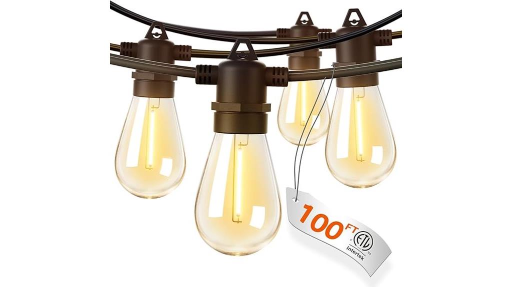 outdoor edison bulb string