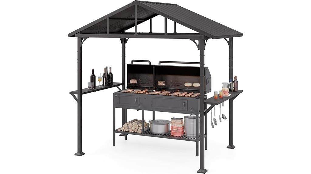 outdoor gazebo with hardtop