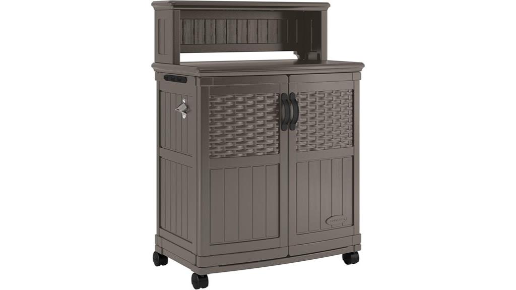 outdoor patio storage station