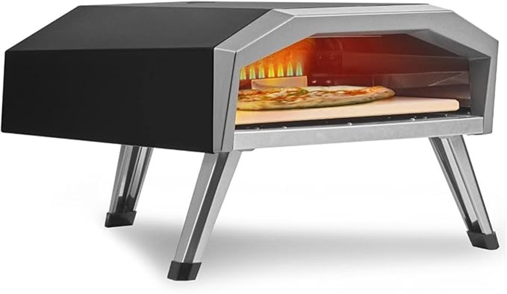 outdoor propane pizza oven