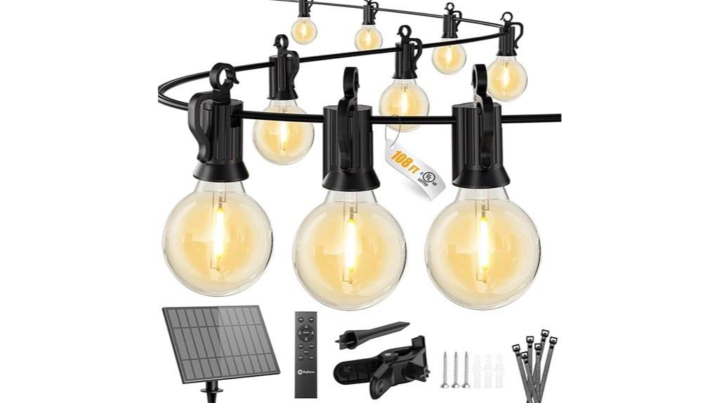outdoor solar string lights