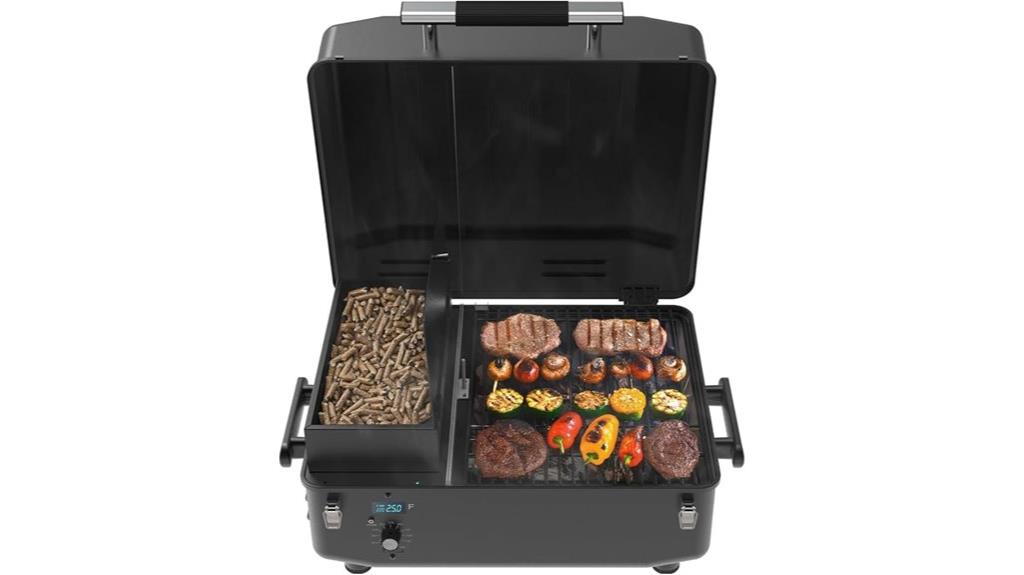 pellet grill with tabletop