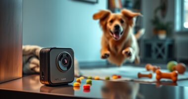 pet cameras with treat dispensers