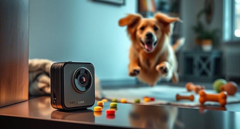 pet cameras with treat dispensers