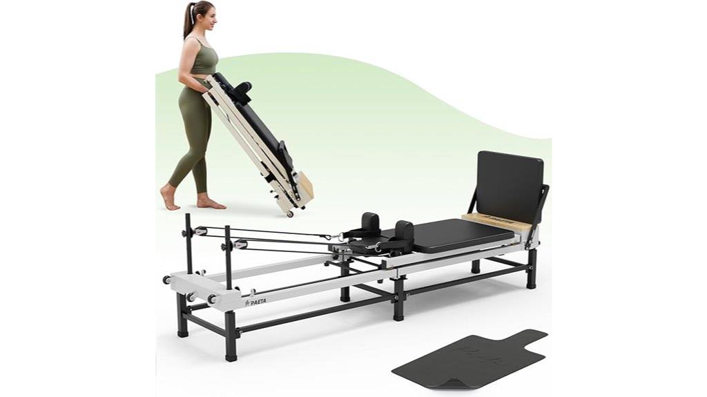 pilates reformer exercise equipment