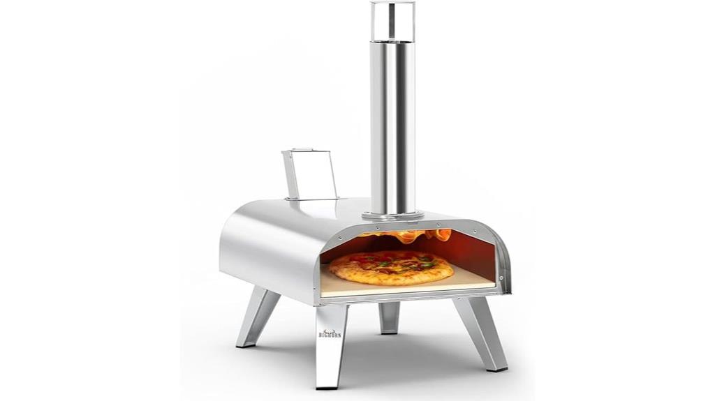 portable 12 inch wood pellet oven