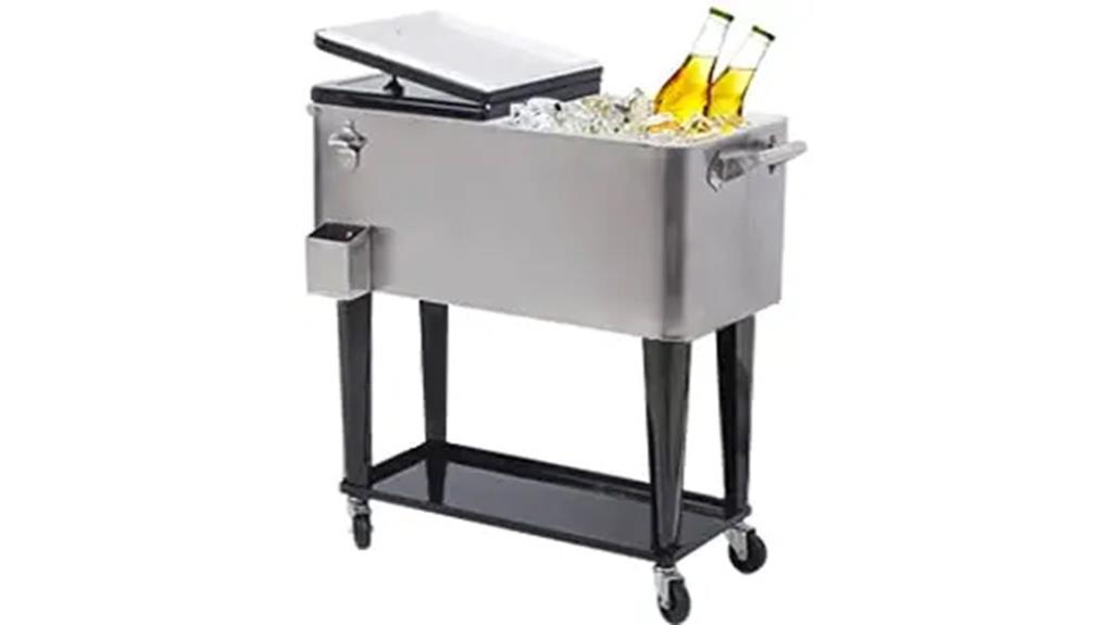 portable 80 quart cooler