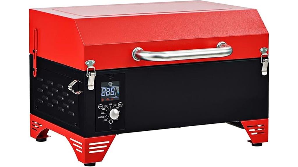 portable 8 in 1 pellet grill