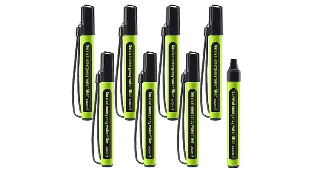 portable 8 pack water filters