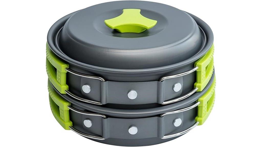 portable camping cookware set