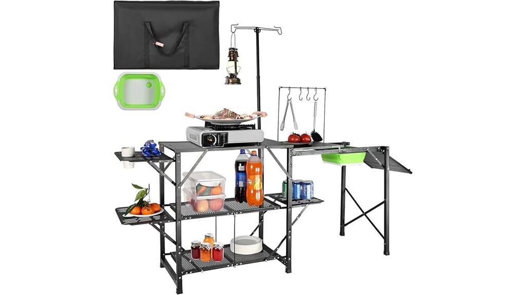 portable camping kitchen set