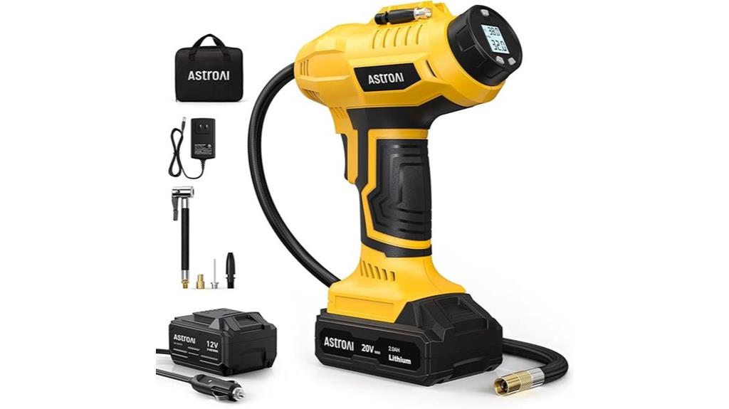 portable digital tire inflator