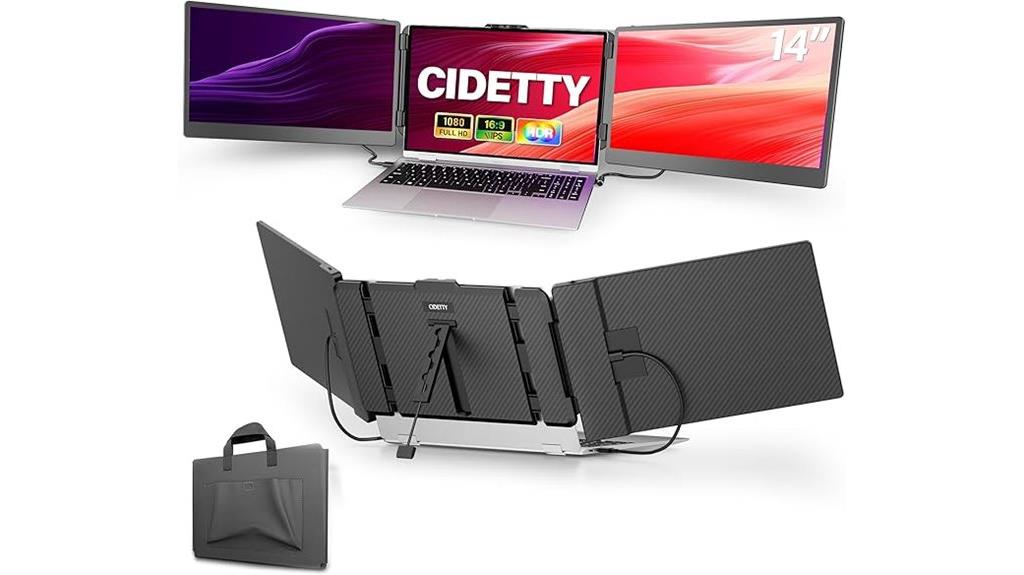 portable dual screen monitor